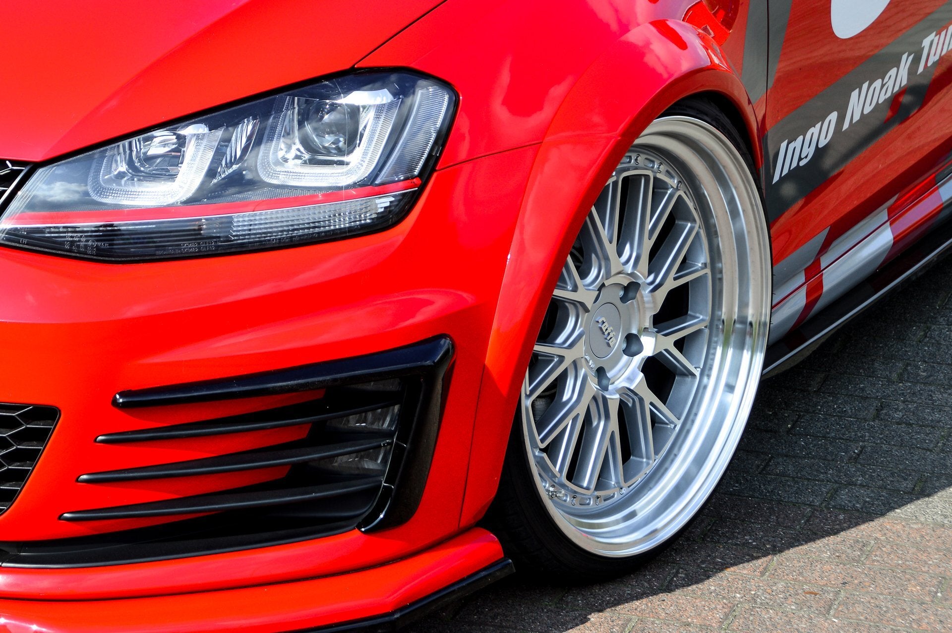 Widebody Kotflügel Verbreiterungssatz aus ABS für VW Golf 7 GTI Schwarz Matt