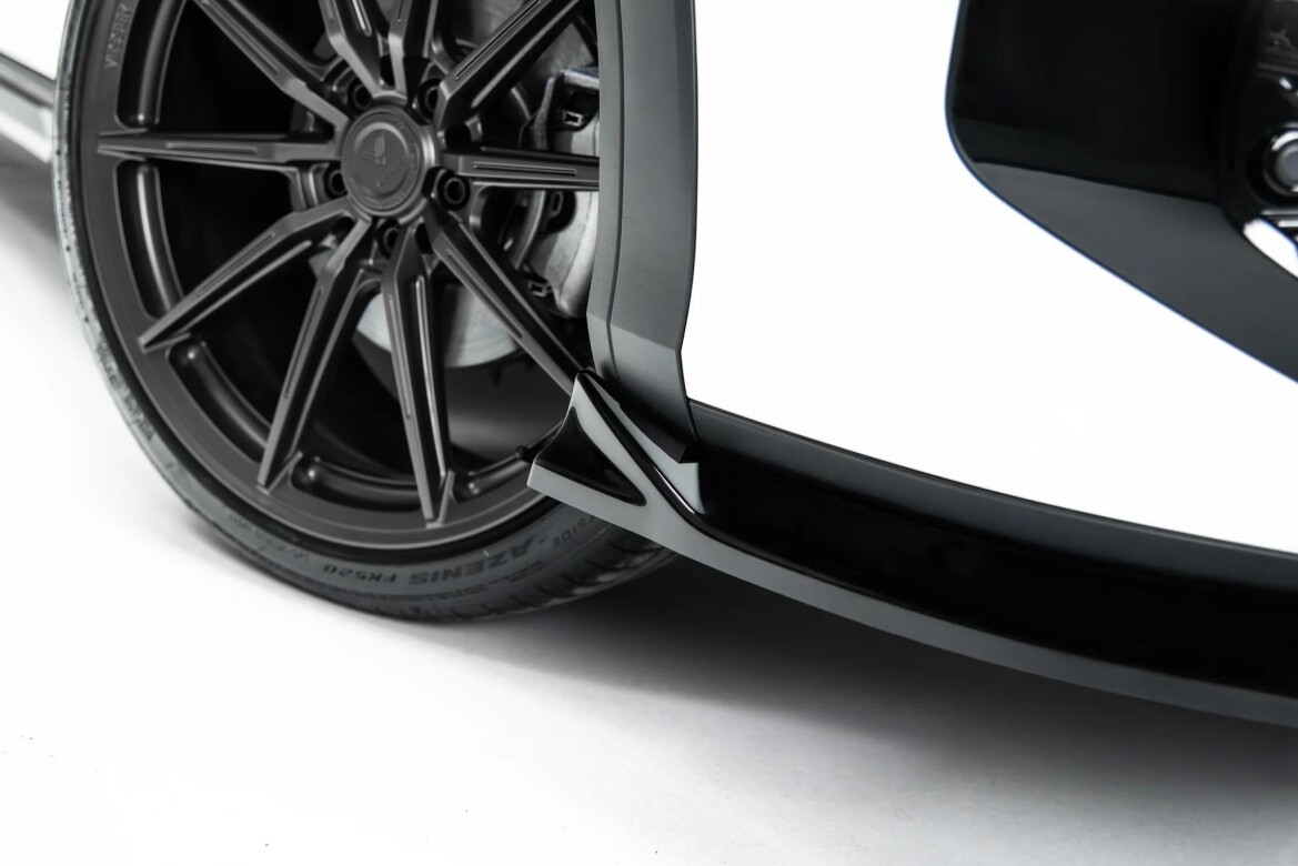 Frontlippe passend für VW T-Roc R-Line Mk2 schwarz Hochglanz