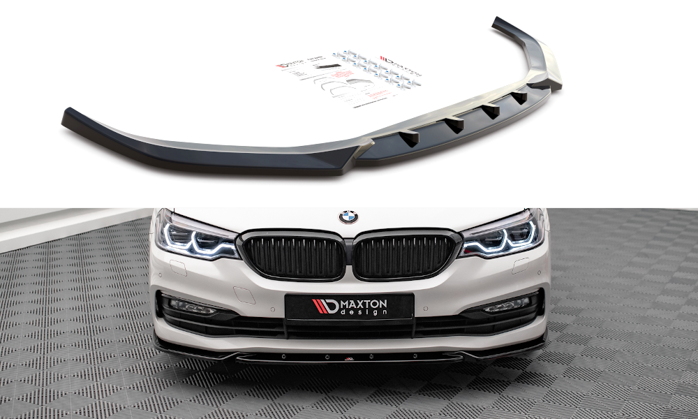 Street+ Spoilerlippe Front Ansatz V.2 passend für BMW 5er G30 / G31 schwarz Hochglanz