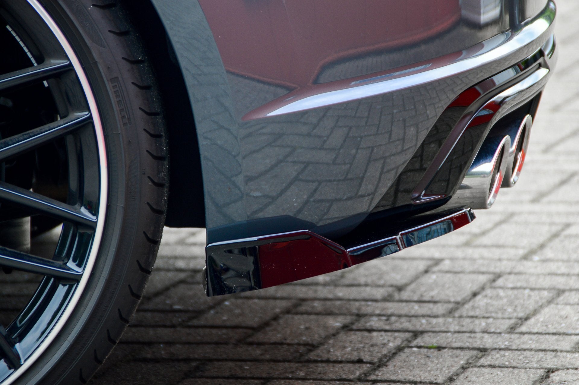 Heckansatz Seitenteile mit Wing für Audi TTS 8S Facelift OEM Optik