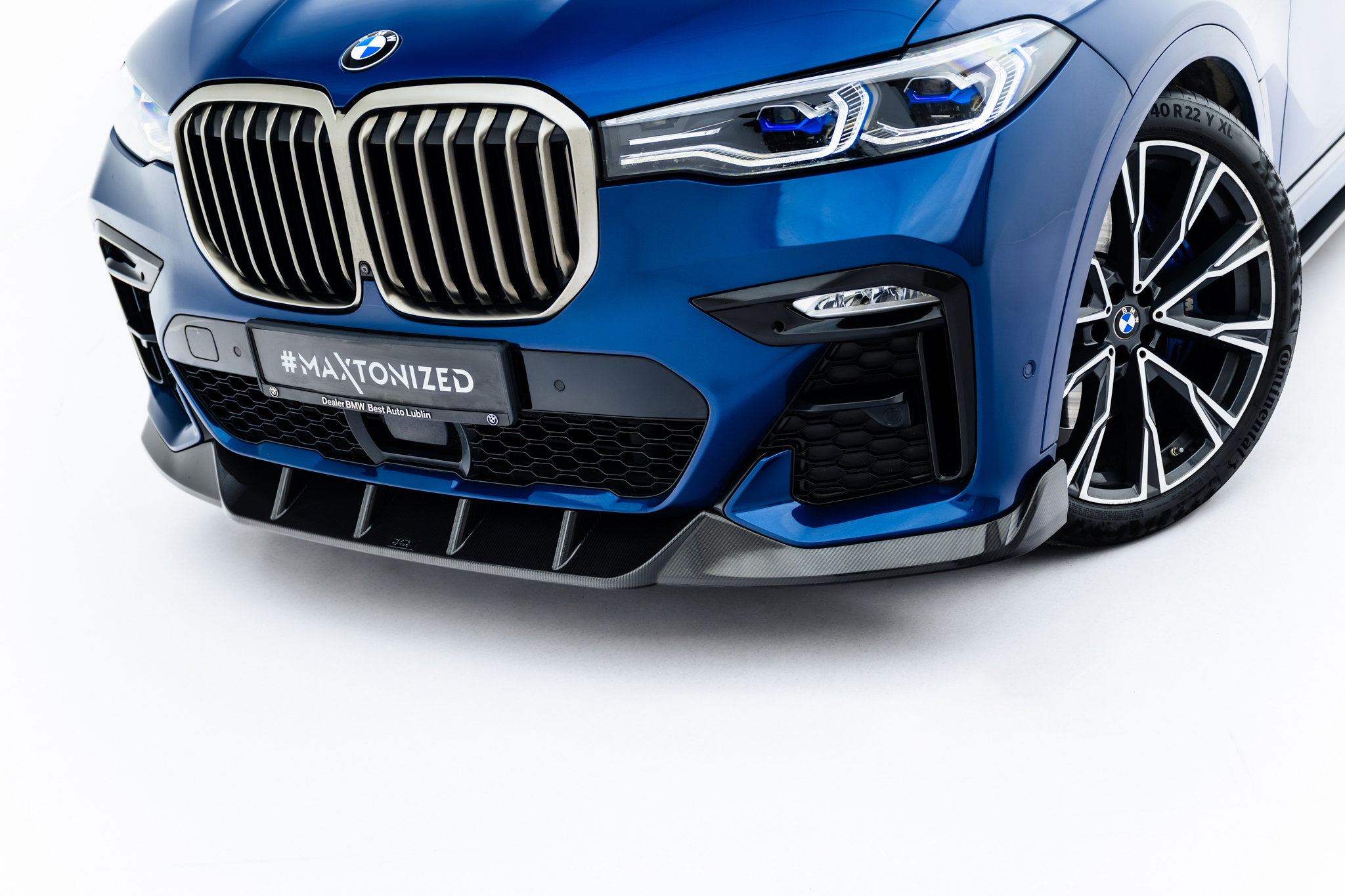Carbon Fiber Spoilerlippe Front Ansatz passend für BMW X7 M-Paket G07