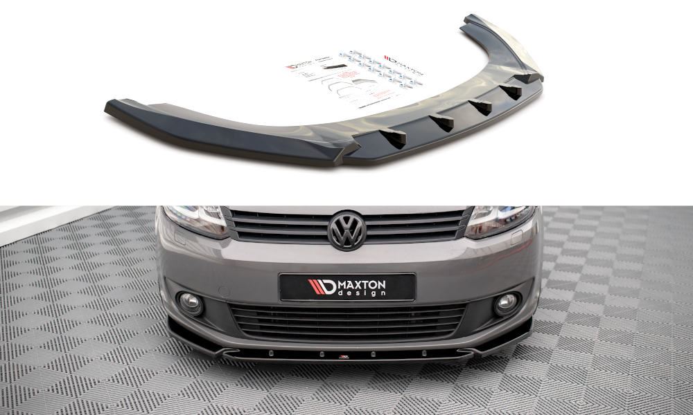 Street+ Spoilerlippe Front Ansatz passend für VW Caddy Mk3 FL schwarz Hochglanz