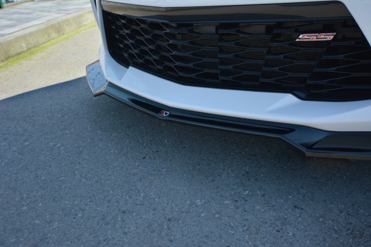 Front Ansatz V.1 für CHEVROLET CAMARO 6TH-GEN. PHASE-I 2SS COUPE schwarz Hochglanz