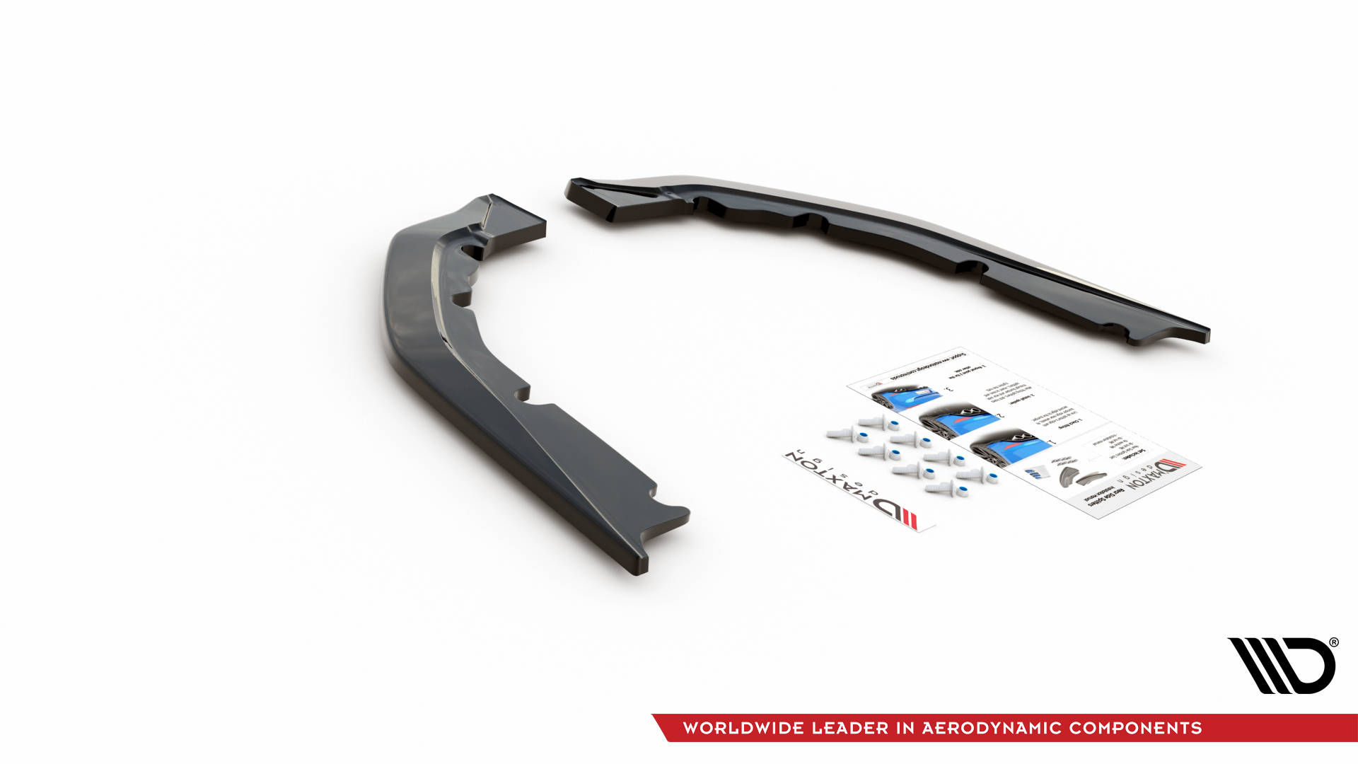 Street+ Heck Ansatz Flaps V.1 passend für BMW M4 G82 / G82 FL schwarz Hochglanz