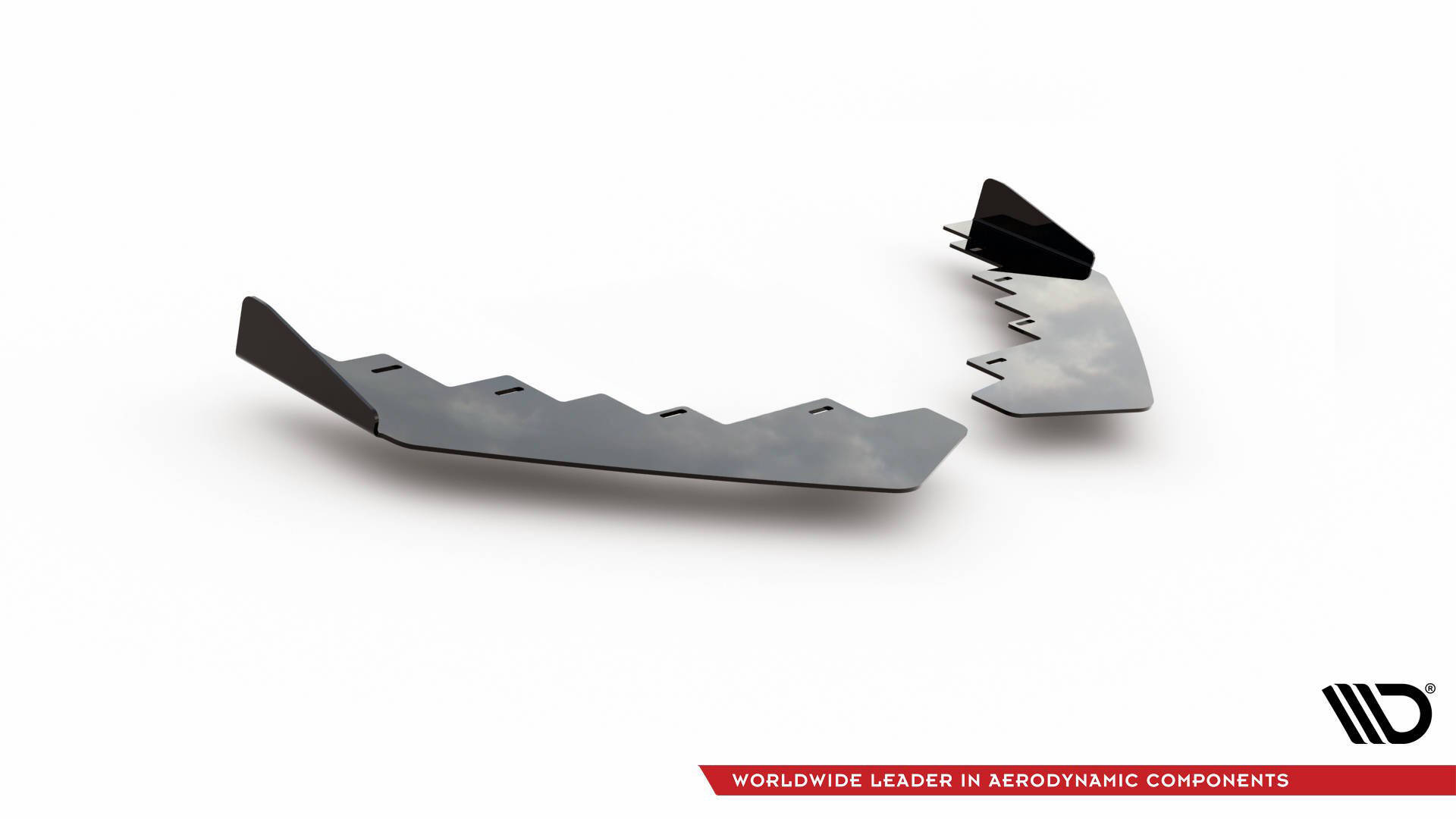 Front Stoßstange Flaps passend für BMW 1er F20 M-Paket FL / M140i schwarz Hochglanz