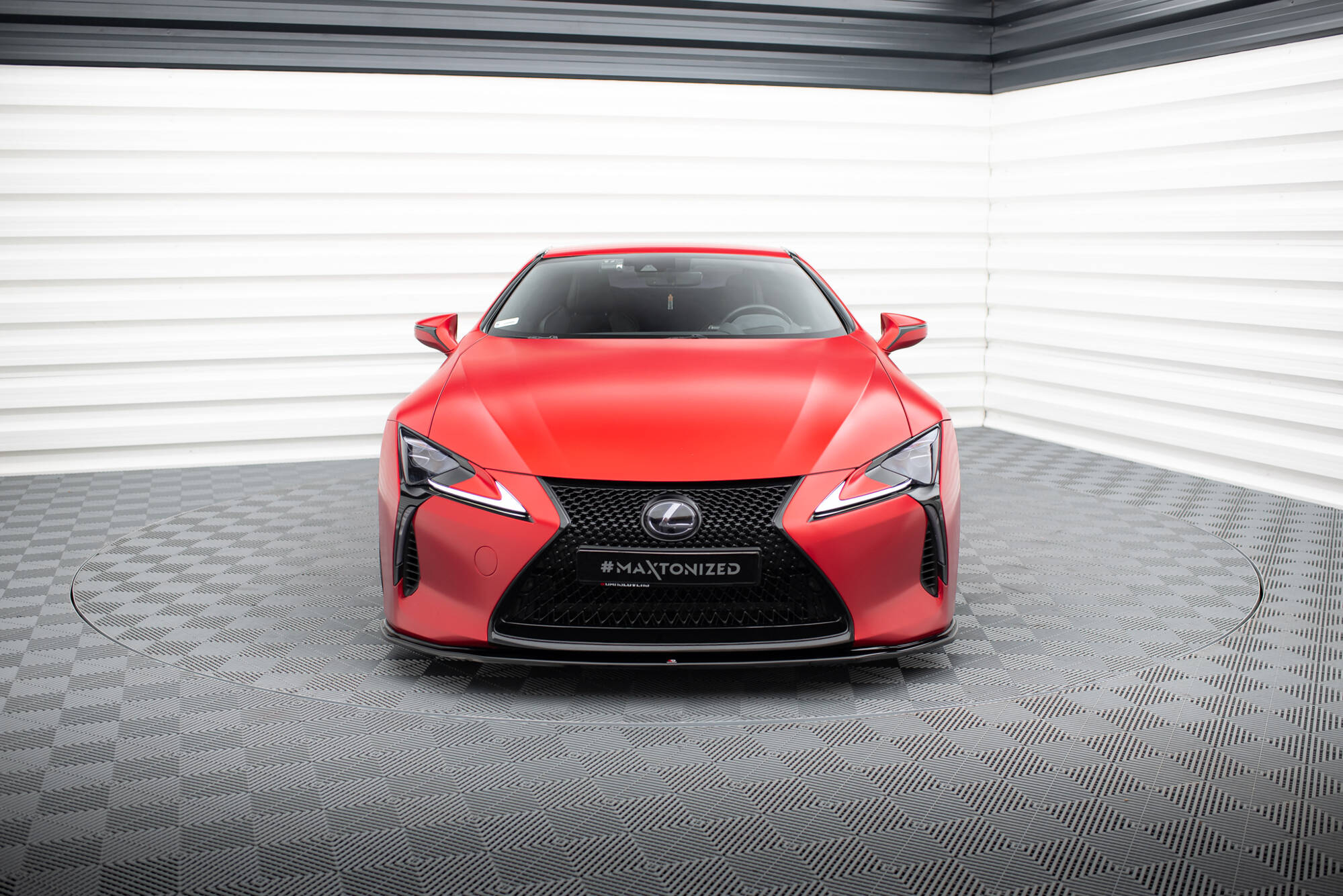 Street+ Spoilerlippe Front Ansatz V.2 passend für Lexus LC 500 schwarz Hochglanz