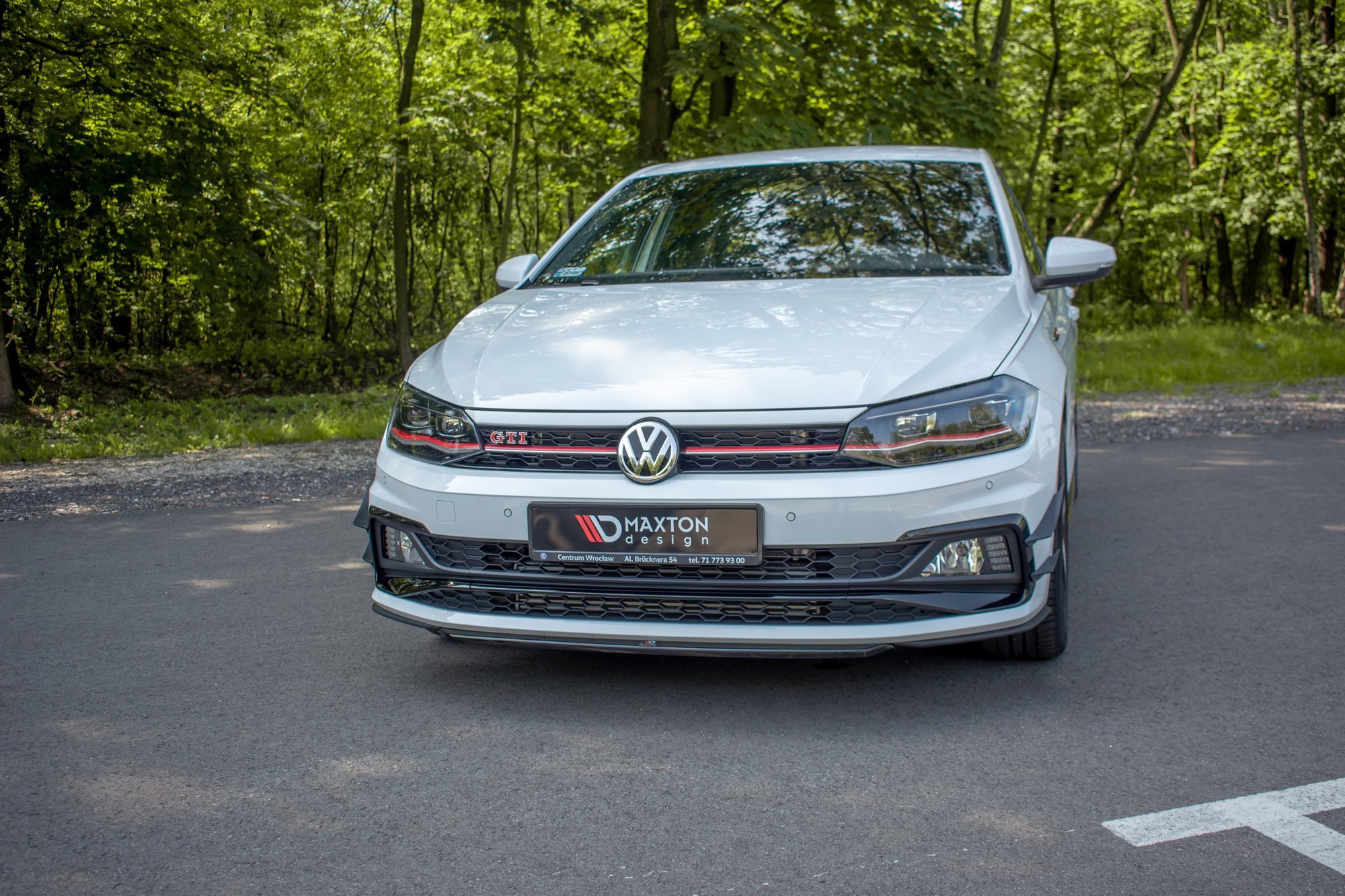 Front Ansatz V.4 für VW Polo GTI Mk6 schwarz matt