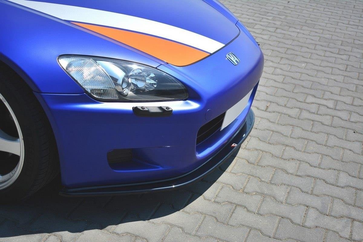 Street+ Spoilerlippe Front Ansatz V.1 passend für Honda S2000 schwarz Hochglanz