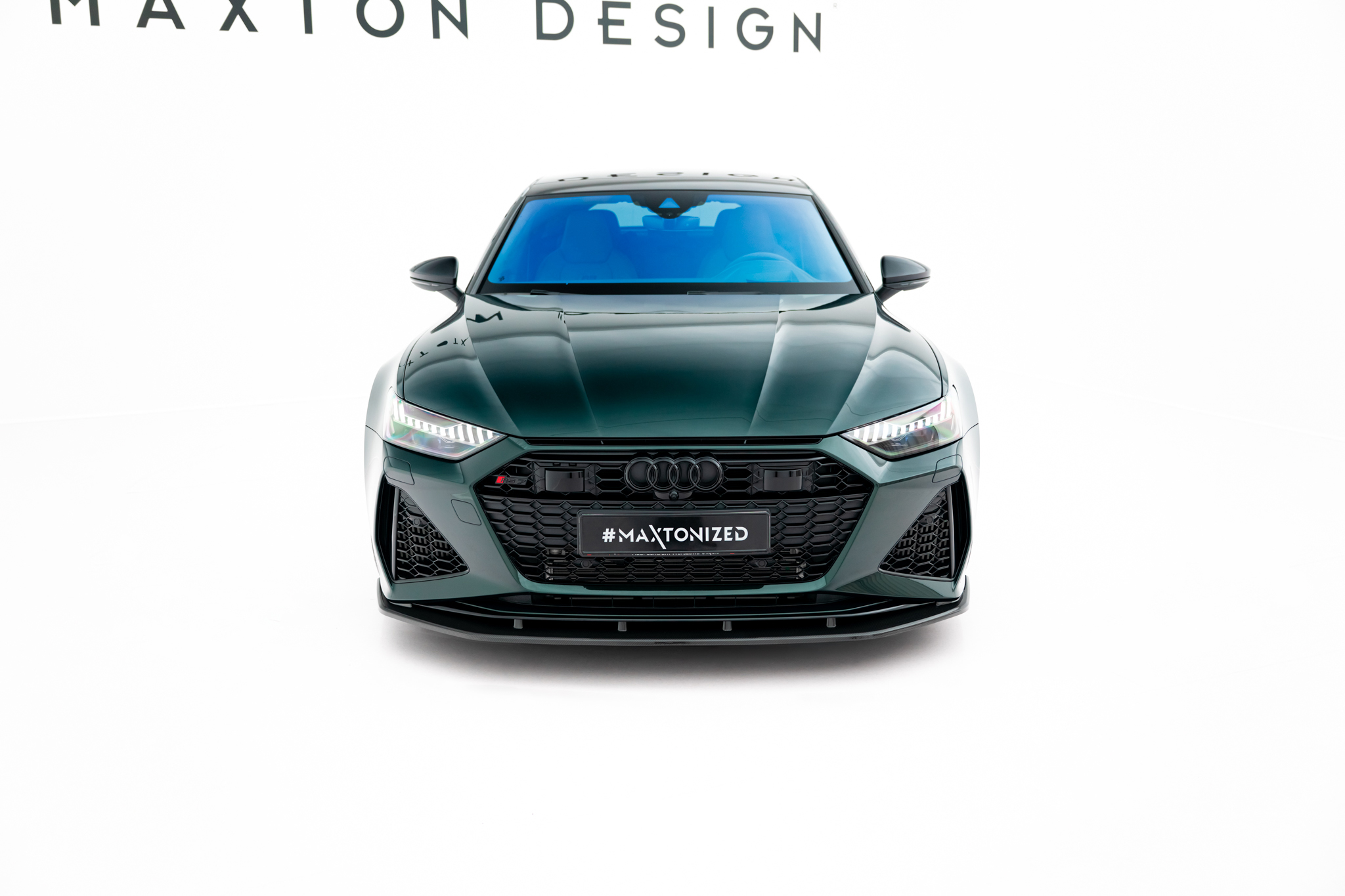 Carbon Fiber Spoilerlippe Front Ansatz passend für Audi RS7 C8