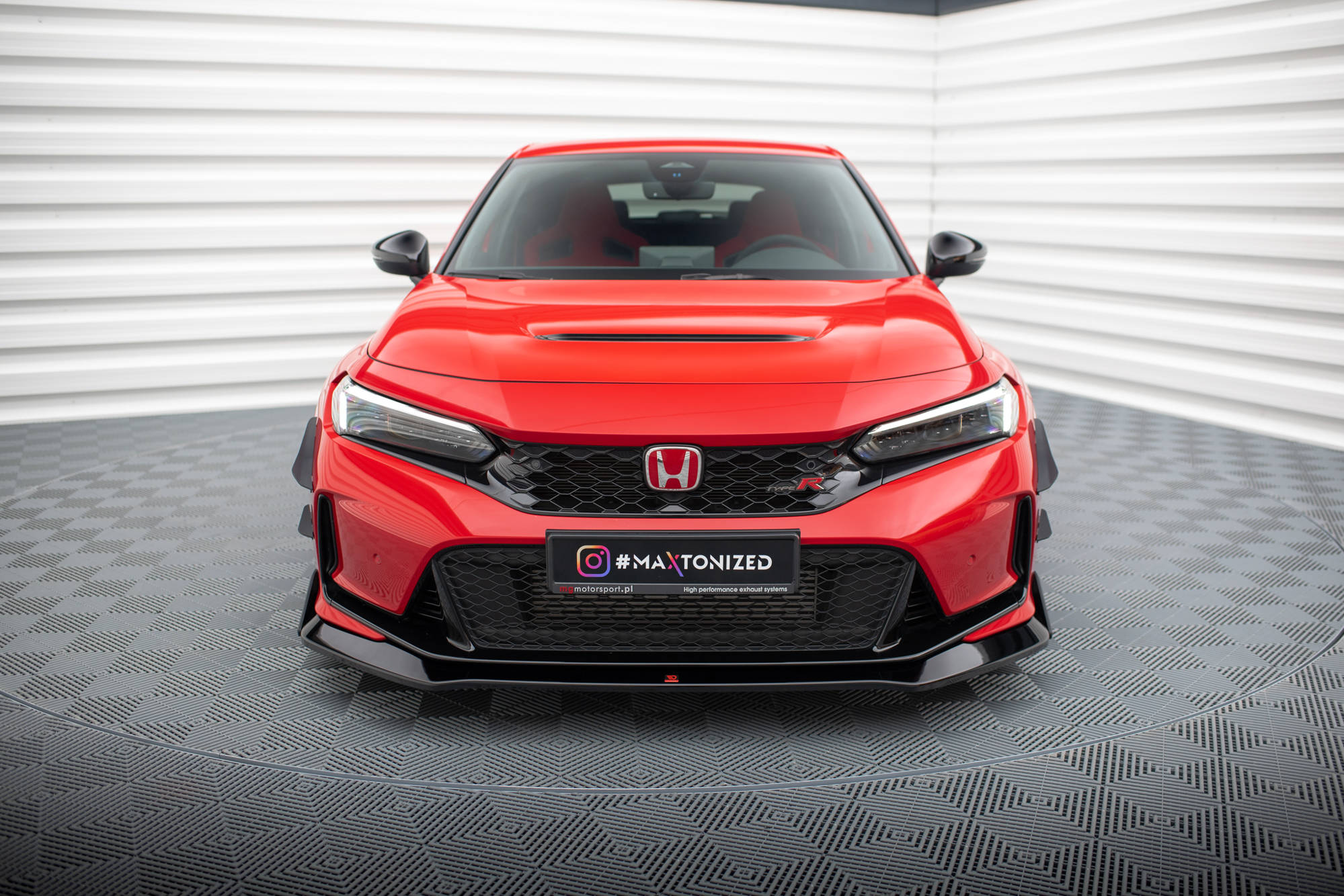 Street+ Spoilerlippe Front Ansatz V.1 + Flaps passend für Honda Civic Type-R Mk 11