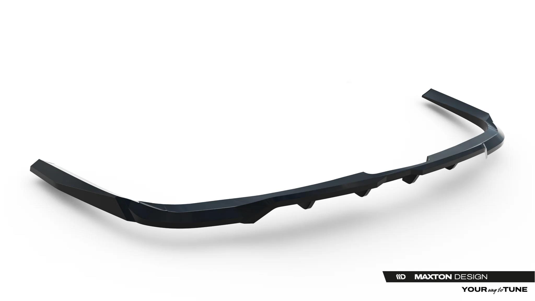 Street+ Mittlerer Diffusor RACE passend für Volvo XC90 Mk2 Facelift 2 schwarz Hochglanz