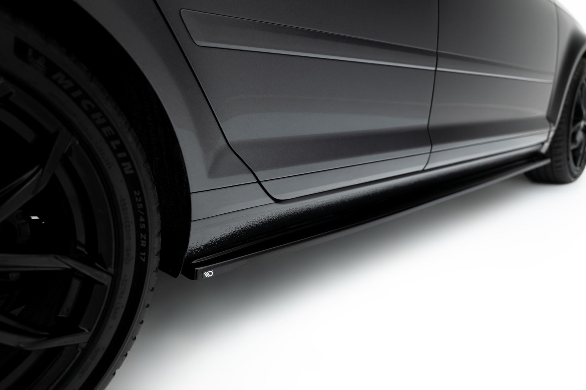 Seitenschweller Ansatz für Audi A3 Sportback 8P / 8P Facelift schwarz Hochglanz