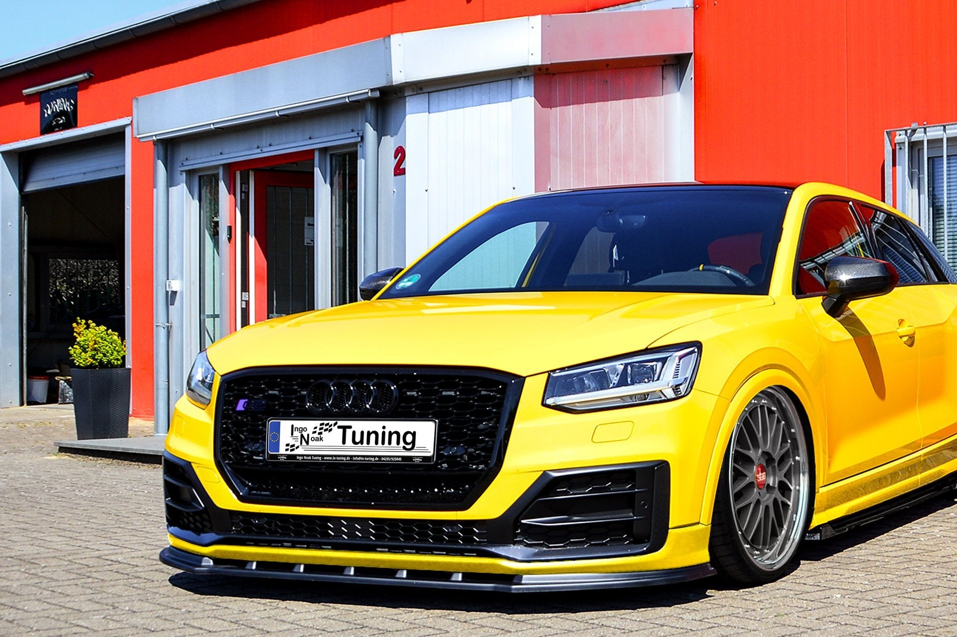 Cup Frontspoilerlippe für Audi Q2 Sport GA aus ABS OEM Optik