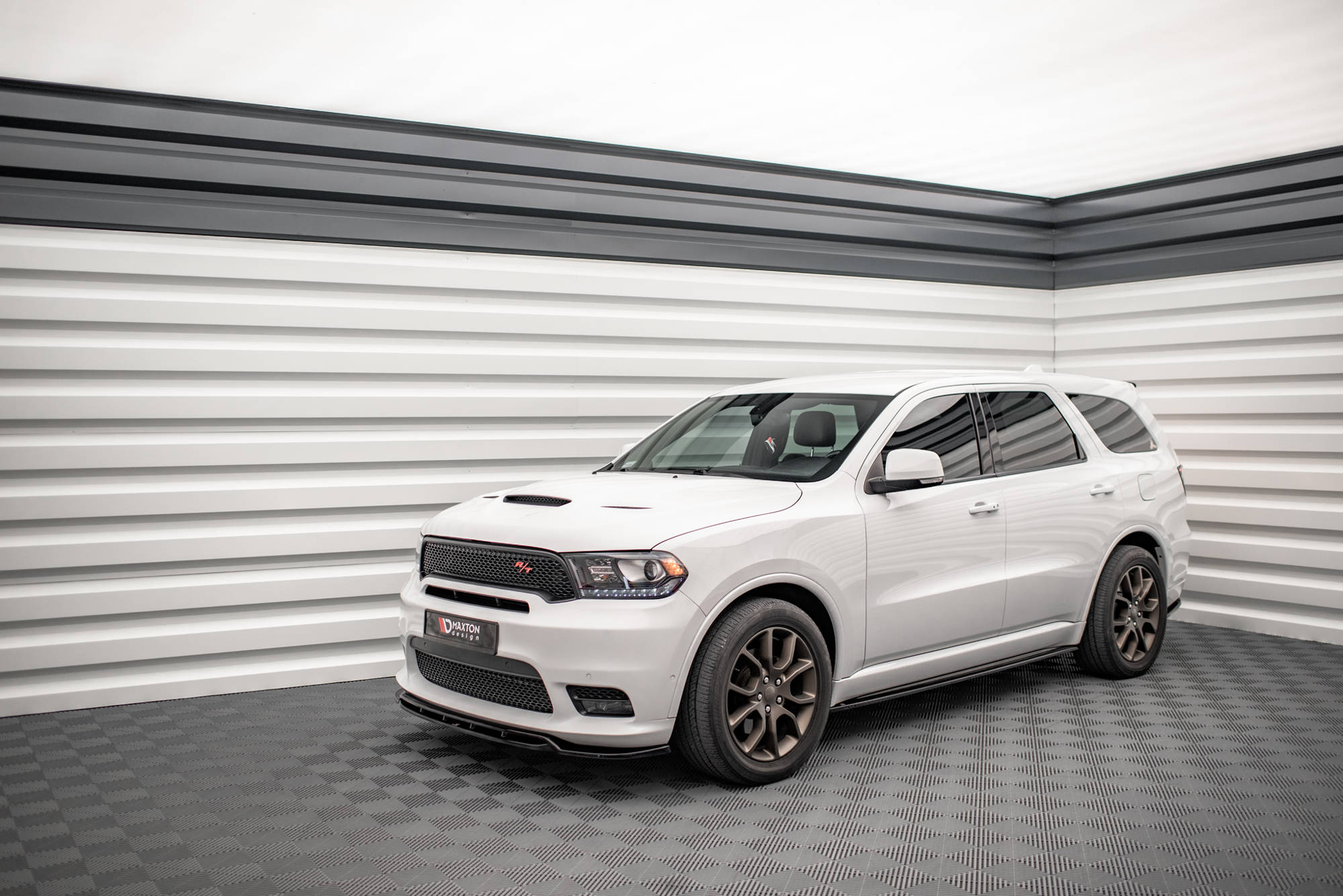 Street+ Seitenschweller Leisten passend für Dodge Durango RT Mk3 schwarz Hochglanz