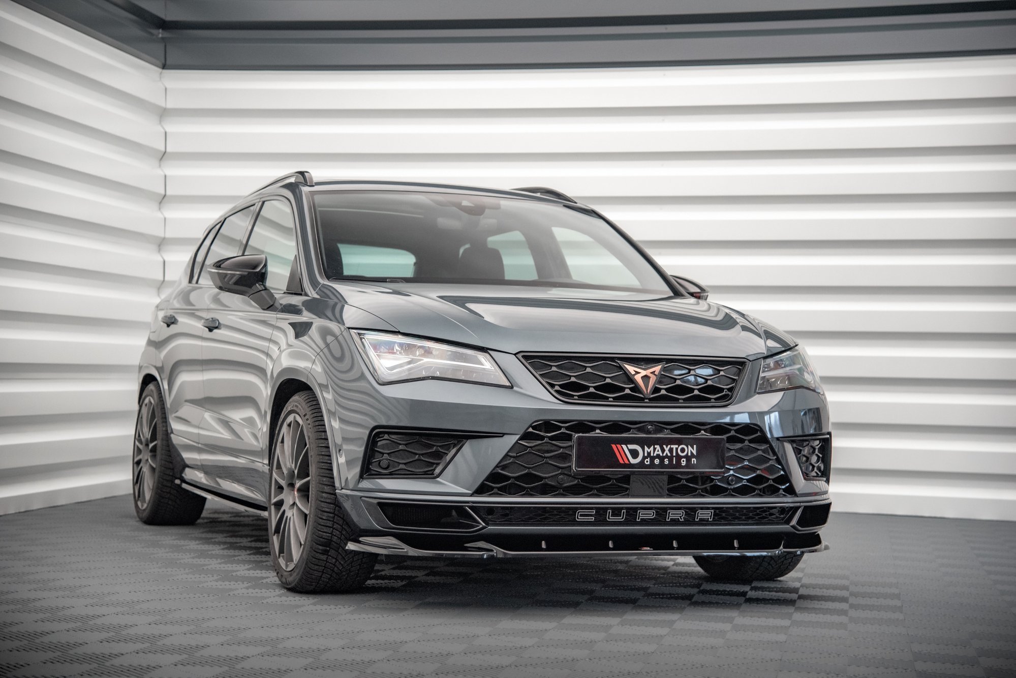 Frontlippe V.2 passend für CUPRA Ateca Mk1 schwarz Hochglanz