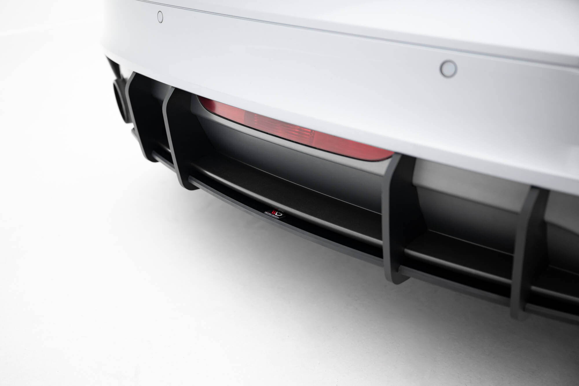 Street Pro Heckschürze Heck Ansatz Diffusor passend für Audi TT S-Line 8J FL rot
