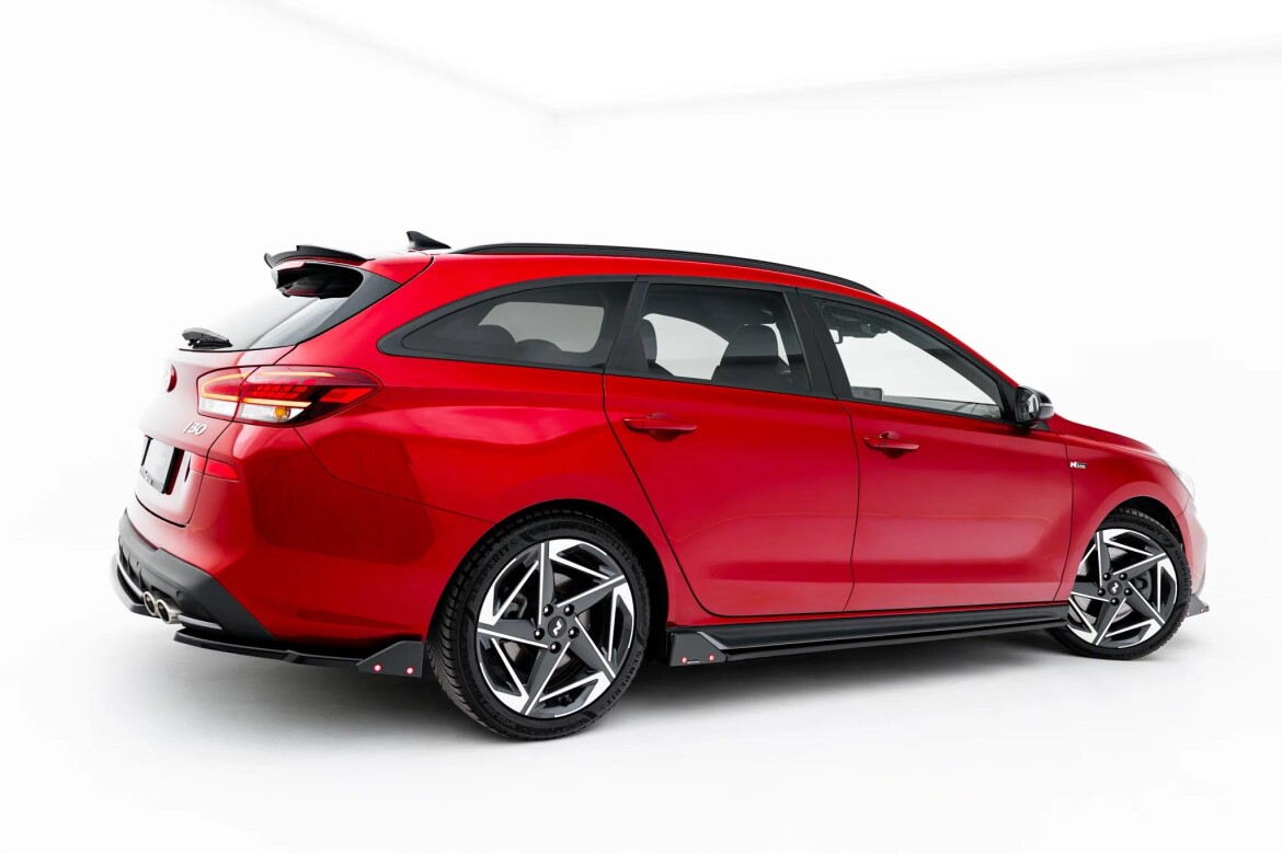 Seitenschweller Ansatz (Paar) V.3 + Flaps passend für Hyundai I30 N-Line Wagon Mk3 Facelift