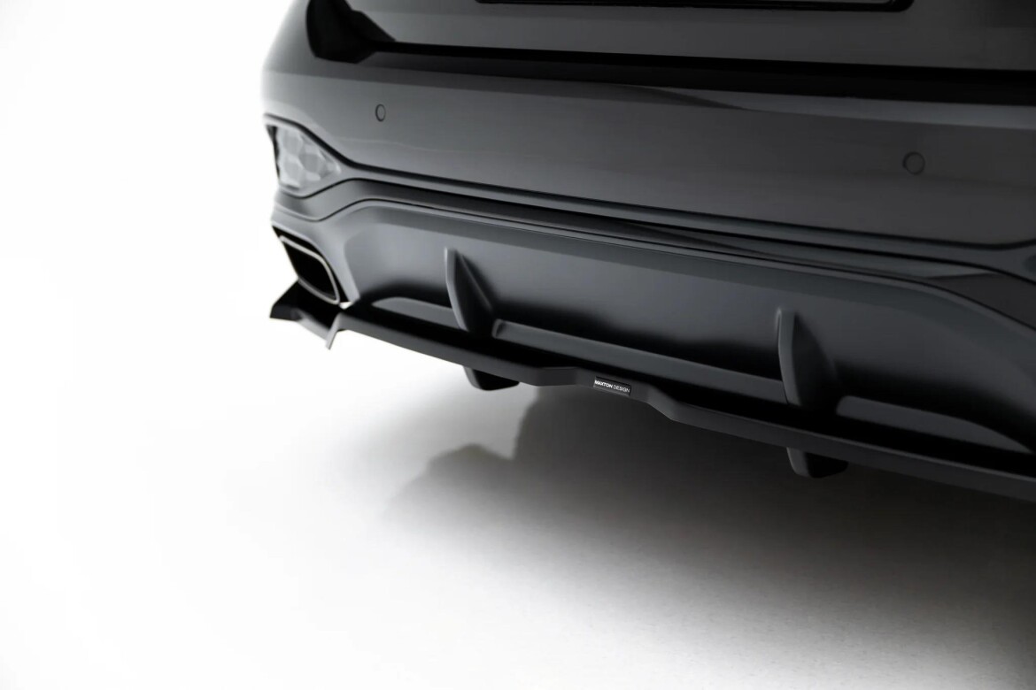 Diffusor RACE V.4 passend für Audi A6 S-Line C9 schwarz Hochglanz