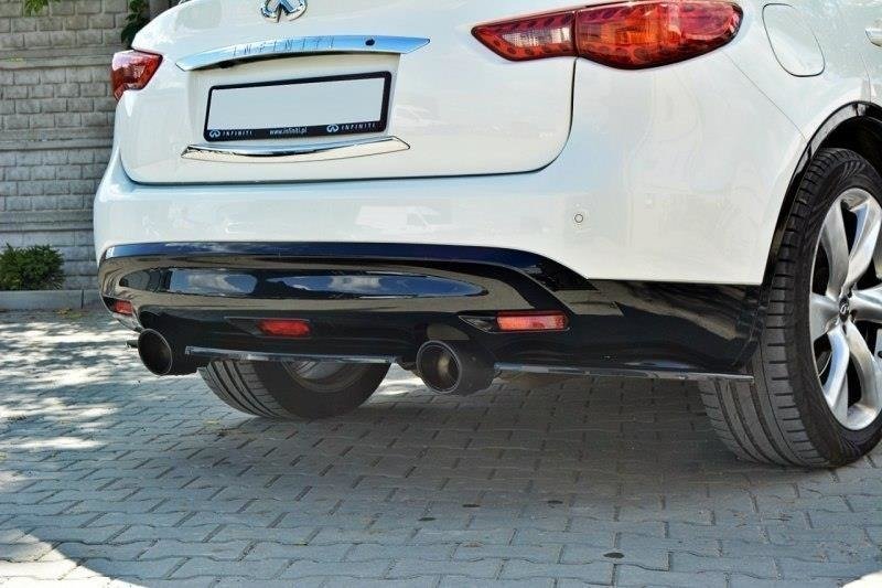 Diffusor Flaps passend für INFINITI QX70 schwarz Hochglanz