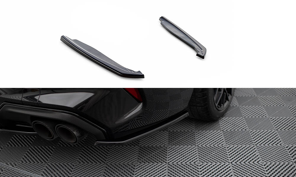 Street+ Heck Ansatz Flaps V.2 passend für BMW M8 Gran Coupe F93 schwarz Hochglanz