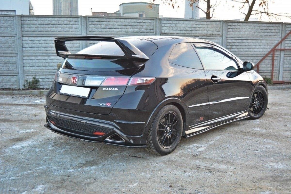 Heckansatz HONDA CIVIC VIII TYPE S/R schwarz Hochglanz