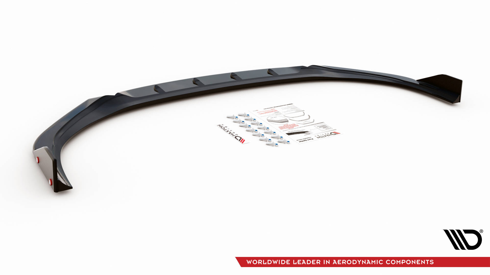 Street+ Spoilerlippe Front Ansatz V.1 + Flaps passend für Hyundai I30 N / I30 N-Line Hatchback/Fastback Mk3 FL