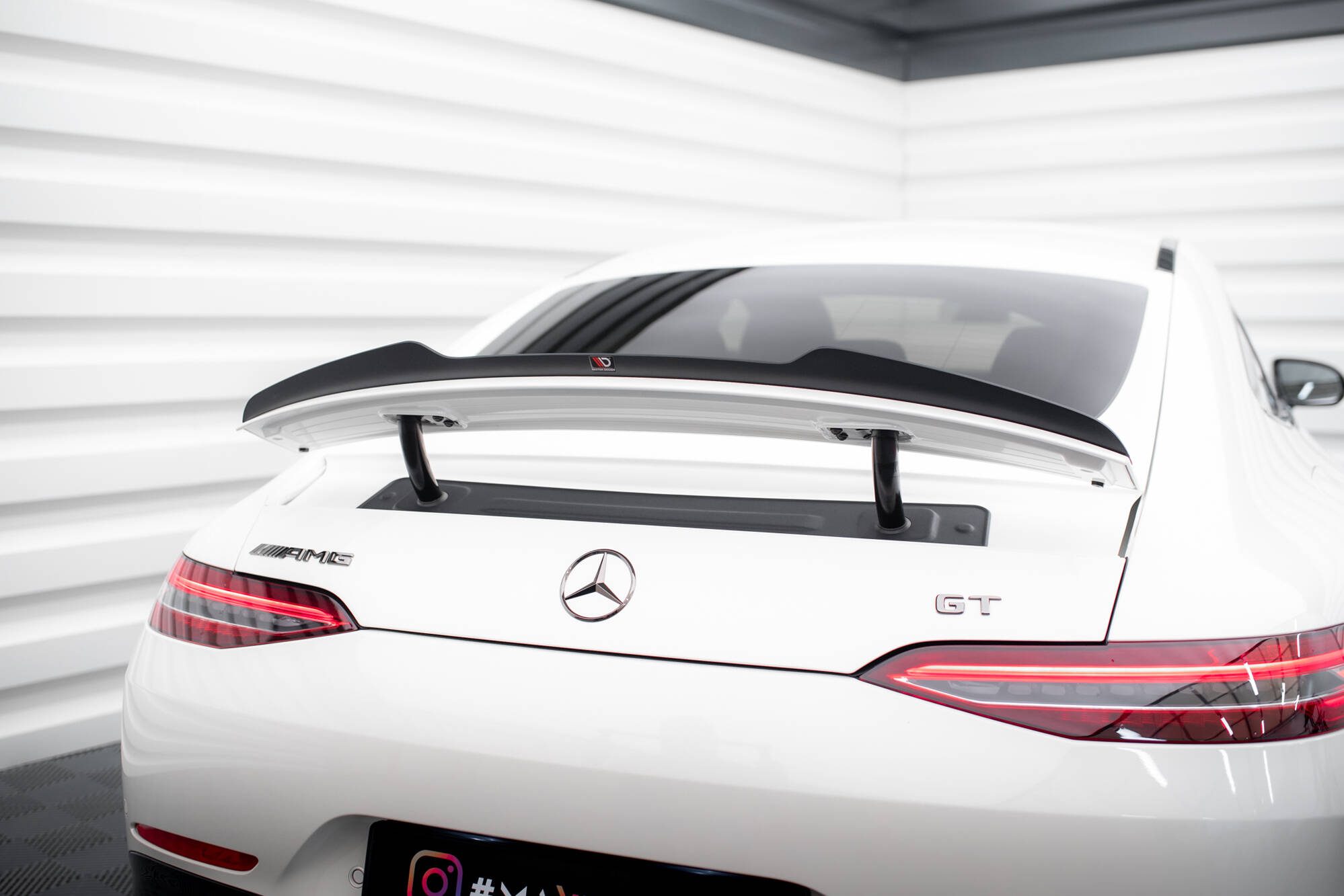 Heck Spoiler Aufsatz Abrisskante passend für Mercedes-AMG GT 53 / 43 V8 Package 4 Door-Coupe X290 schwarz Hochglanz