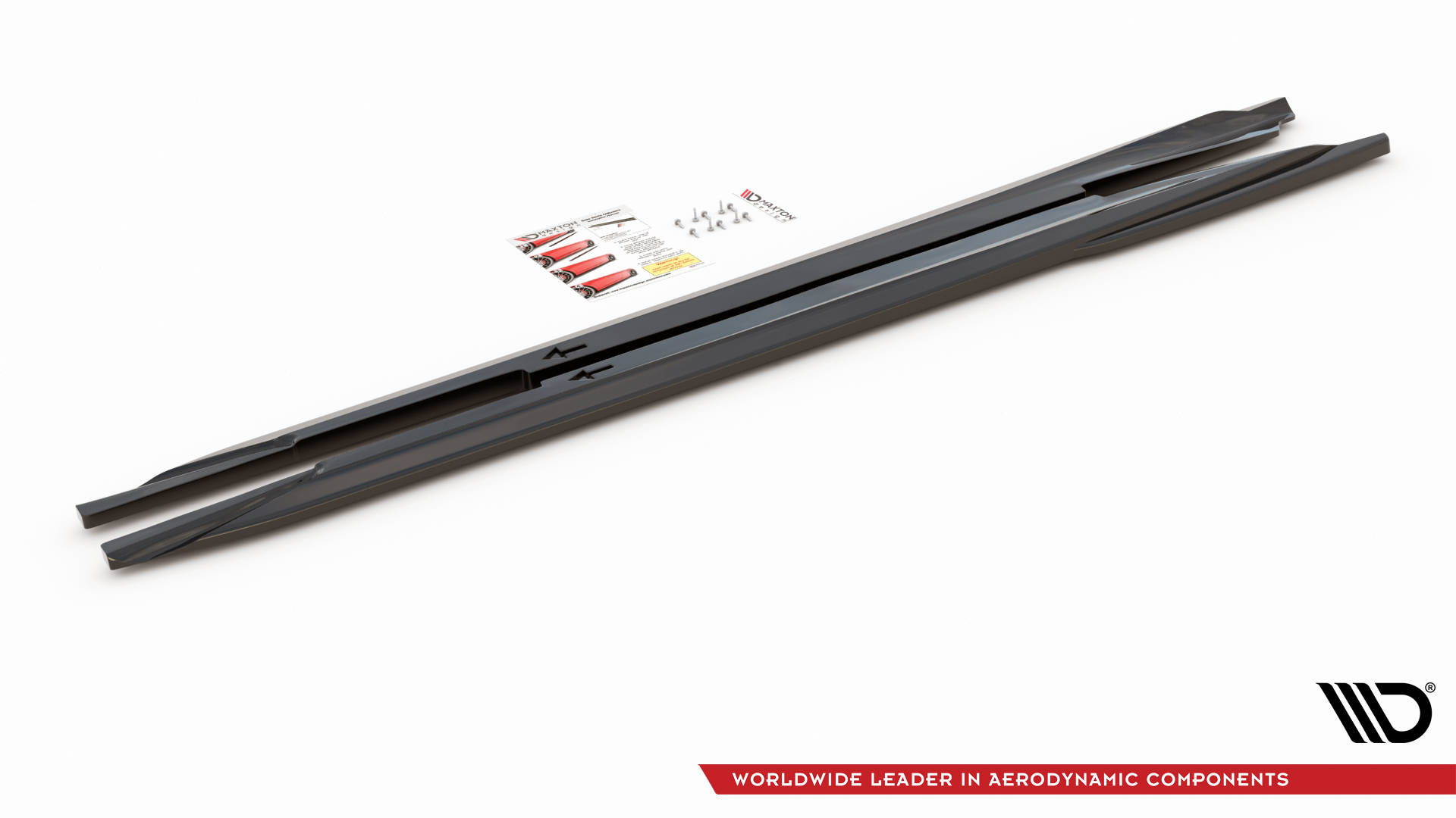 Seitenschweller Ansatz Paar passend für Infiniti Q60 S Mk2 schwarz Hochglanz