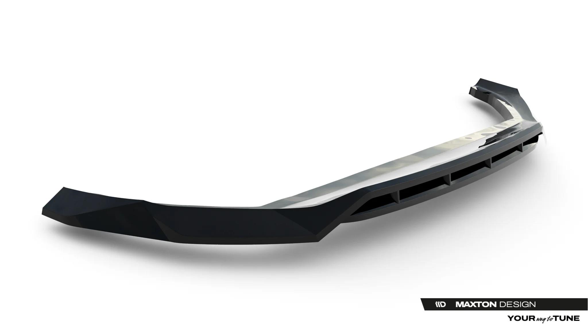 Street+ Spoilerlippe Front Ansatz passend für Volvo XC90 Mk2 Facelift 2 schwarz Hochglanz