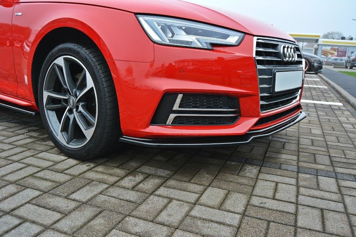 Front Ansatz V.1 für Audi S4 / A4 S-Line B9 schwarz Hochglanz