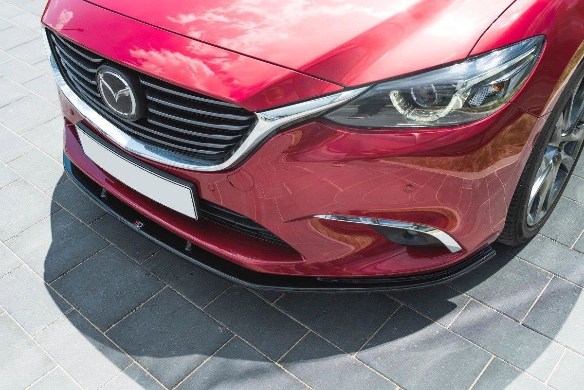 Front Ansatz V.1 für Mazda 6 GJ Mk3 Facelift schwarz Hochglanz