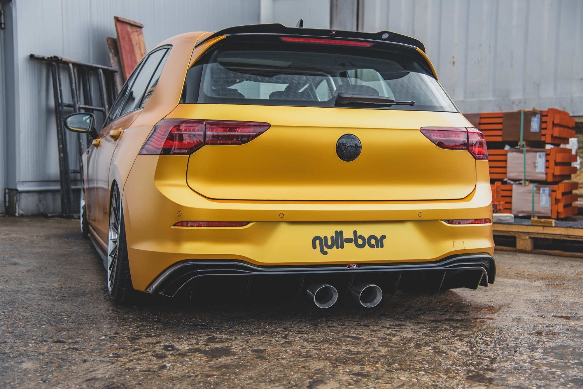 Diffusor Heck Ansatz für VW Golf Mk8 R32 Look