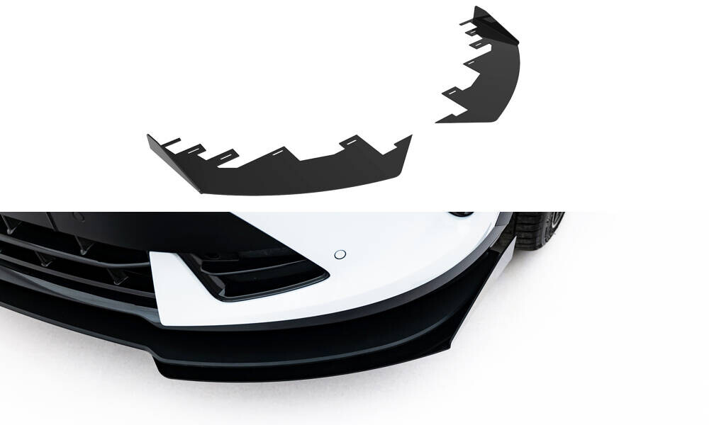 Front Stoßstange Flaps passend für CUPRA Formentor Mk1 FL schwarz Hochglanz