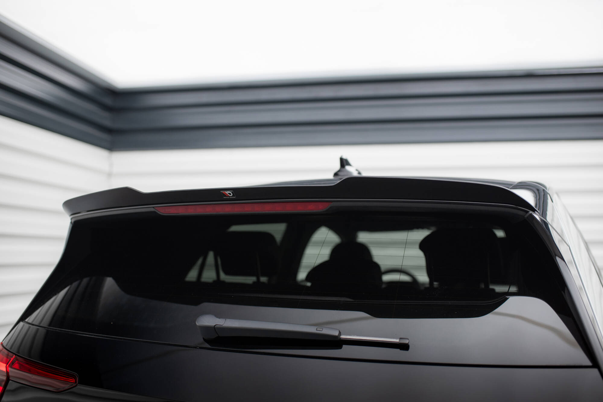 Heck Spoiler Aufsatz Abrisskante passend für VW ID.3 Mk1 schwarz Hochglanz