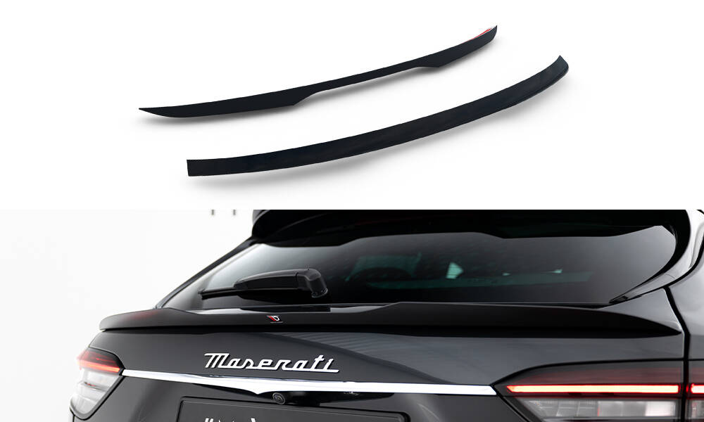 Heckspoiler Lippe unten passend für Maserati Levante GT Mk1 FL schwarz Hochglanz
