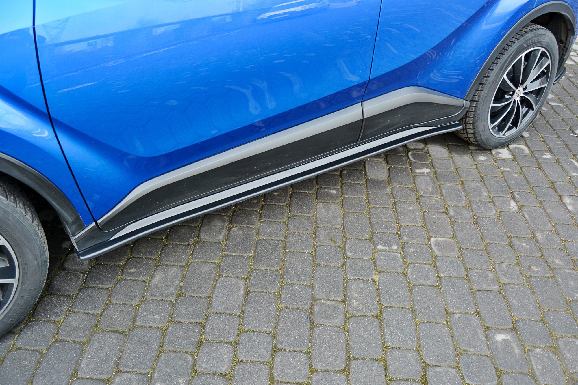 Seitenschweller Ansatz für TOYOTA C-HR schwarz Hochglanz