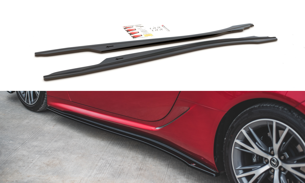 Street+ Seitenschweller Leisten passend für Lexus LC 500 Carbon Look