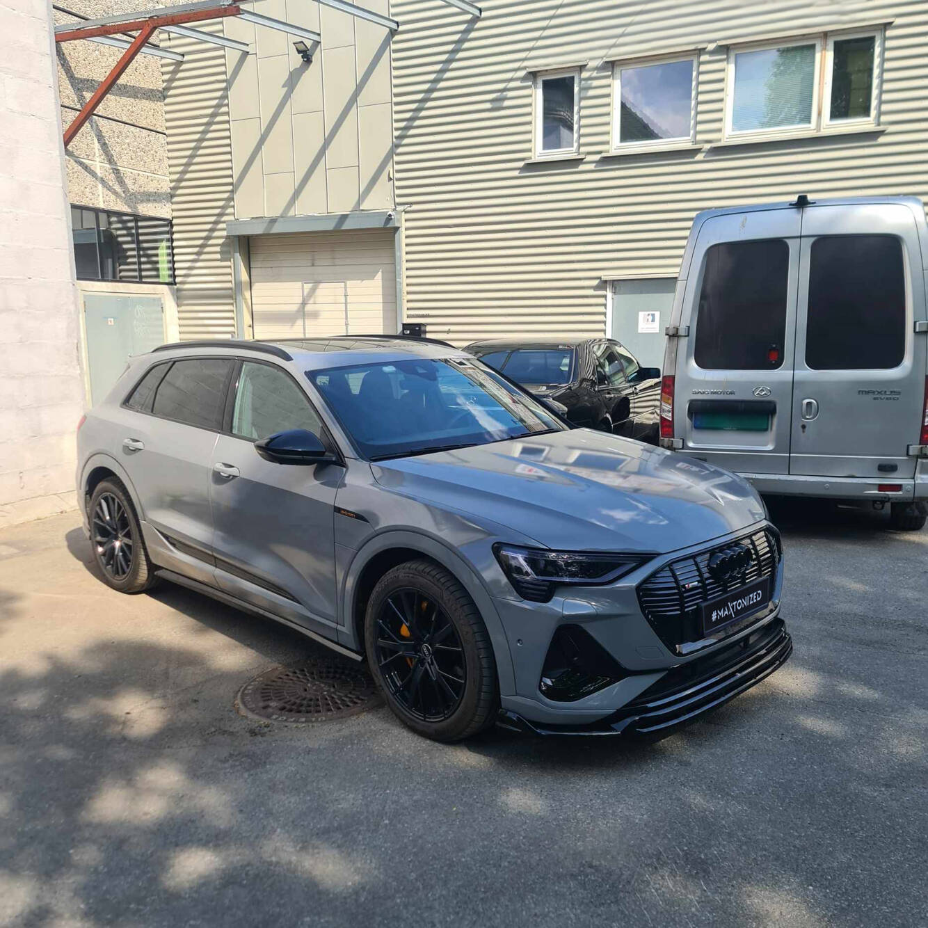 Street+ Seitenschweller Leisten passend für Audi e-Tron S-Line schwarz Hochglanz
