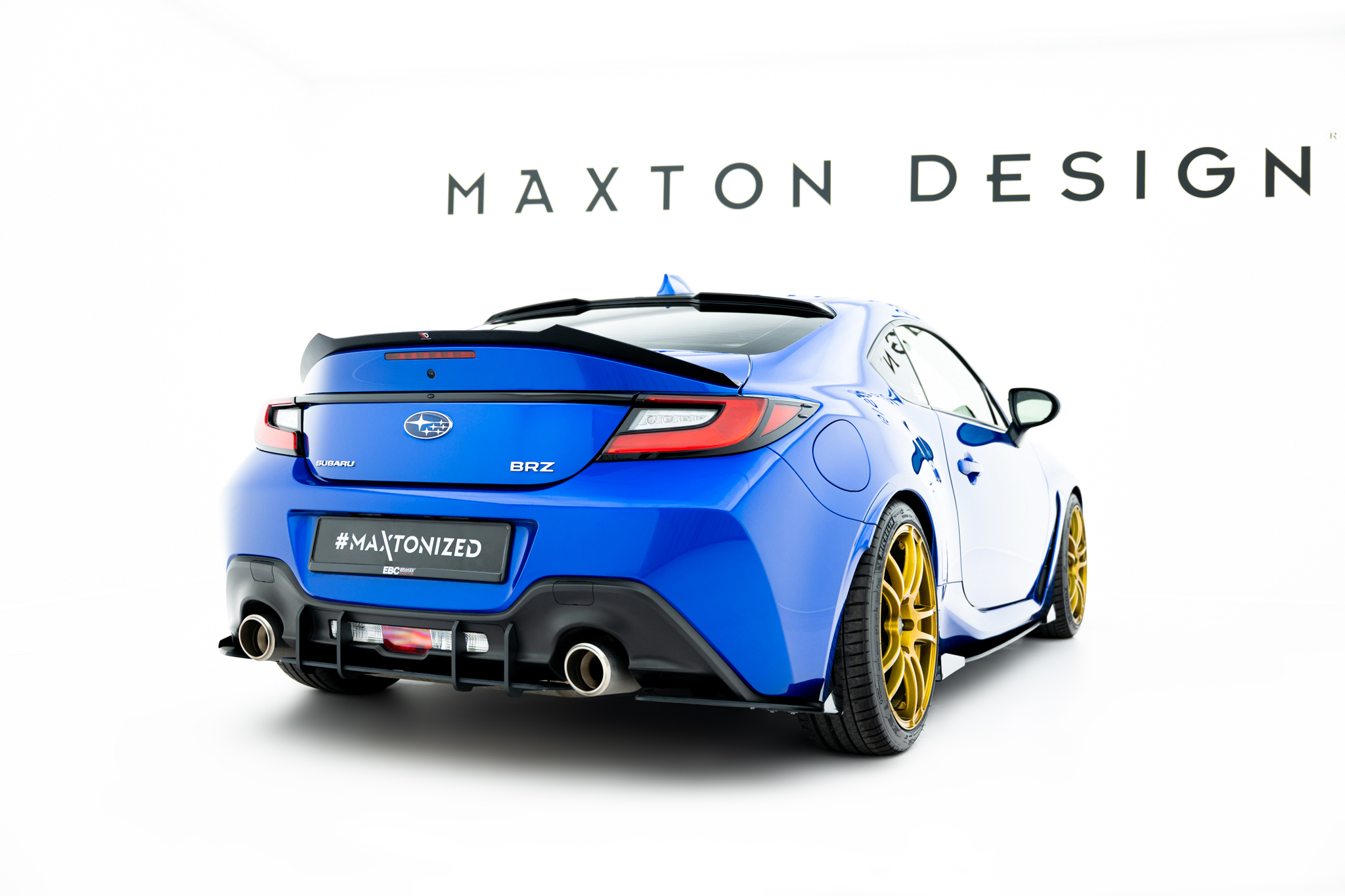 Hintere Seiten Flaps passend für Subaru BRZ Mk2 schwarz Hochglanz