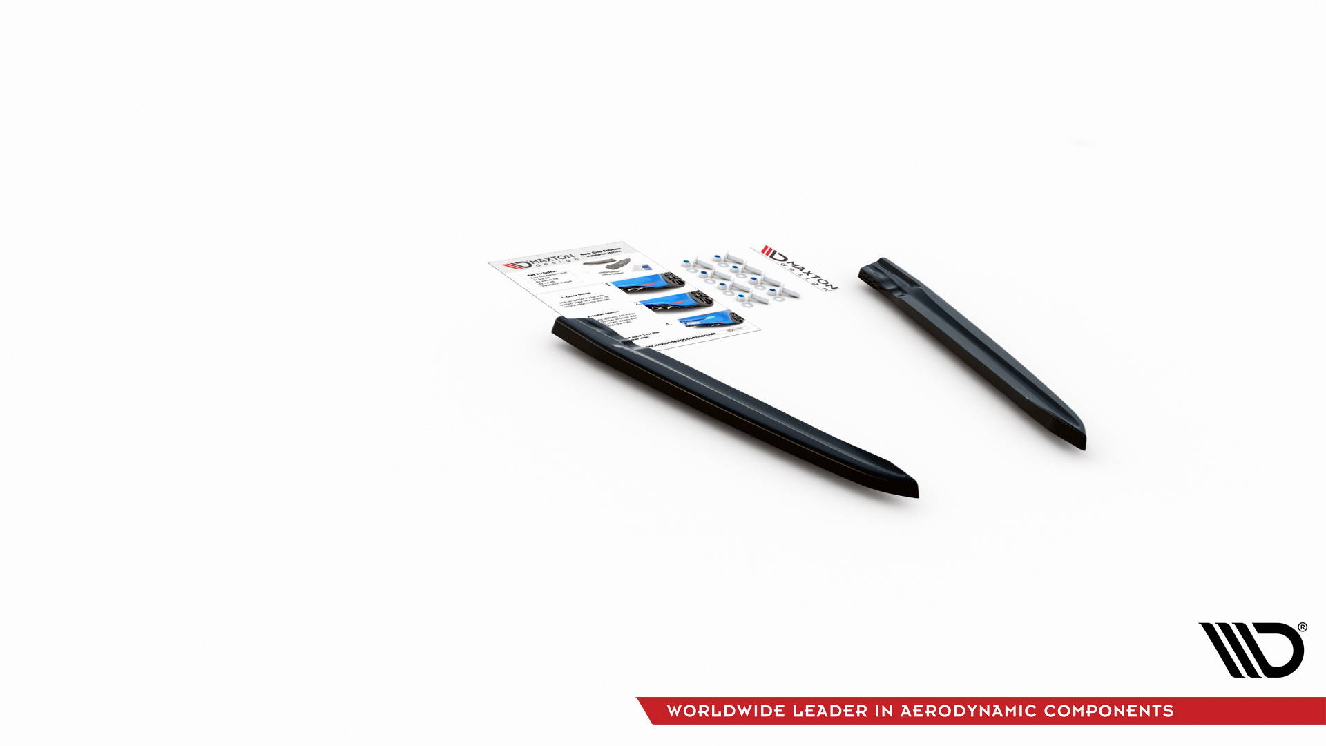 Street+ Heck Ansatz Flaps passend für VW Arteon R Limousine / Shooting Brake Mk1 FL schwarz Hochglanz
