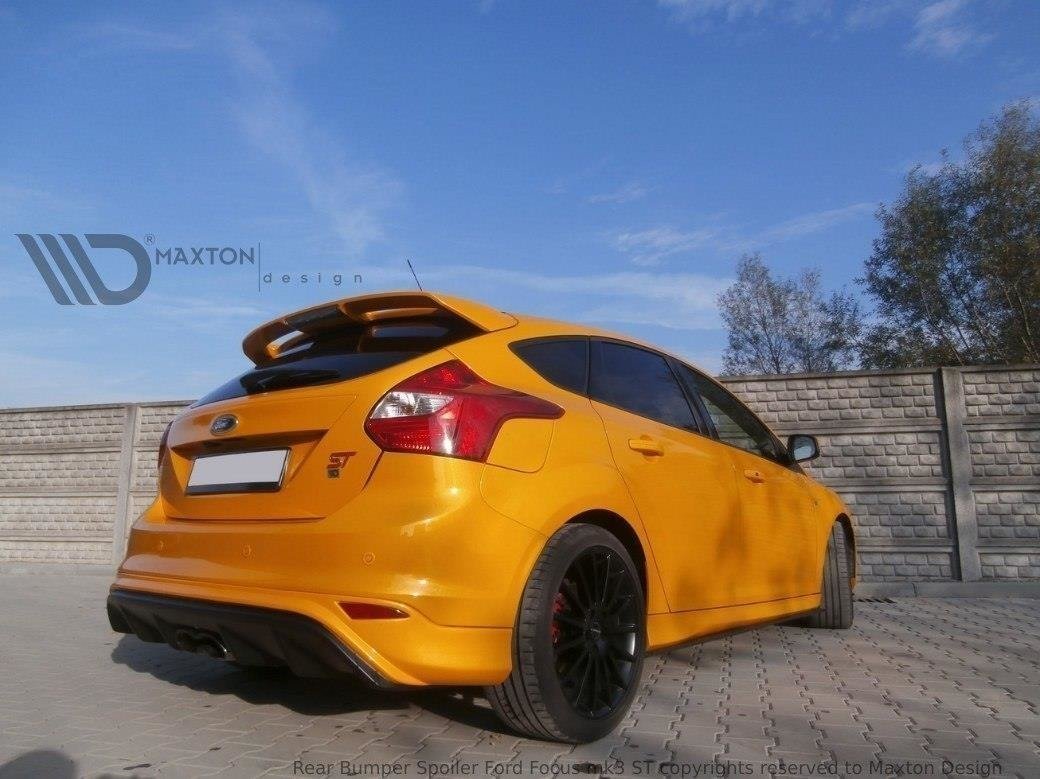 Street+ Heck Ansatz Diffusor passend für Ford Focus ST Mk3 RS Look ABS Kunststoff