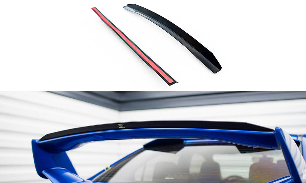 Spoiler CAP für Subaru Impreza WRX STI Mk1 schwarz Hochglanz