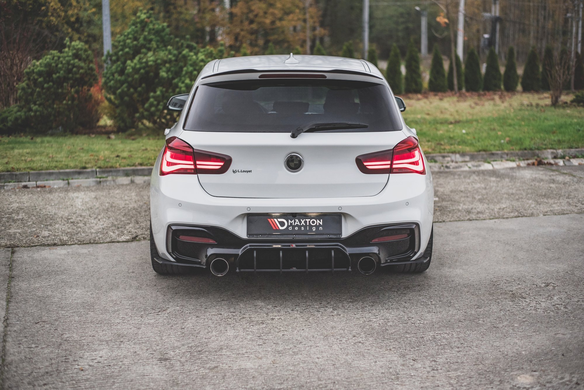 Street Pro Heck Ansatz Flaps V.3 passend für BMW 1er F20 M-Paket FL / M140i rot