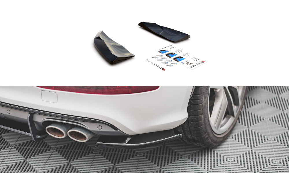 Street+ Heck Ansatz Flaps passend für Audi SQ5 Mk1 8R schwarz Hochglanz