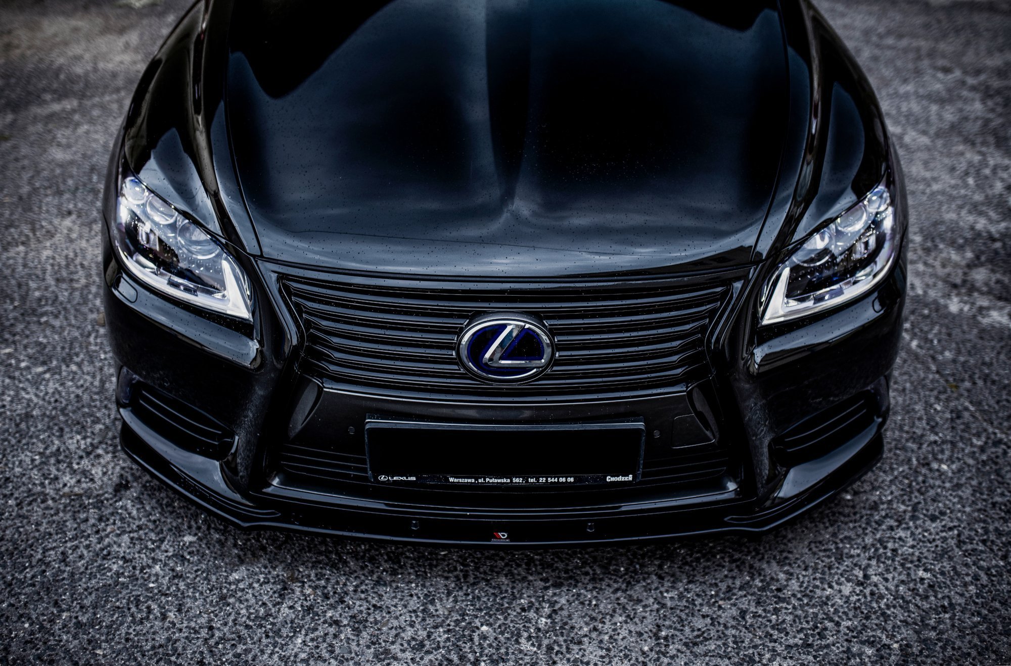 Front Ansatz für Lexus LS Mk4 Facelift schwarz Hochglanz