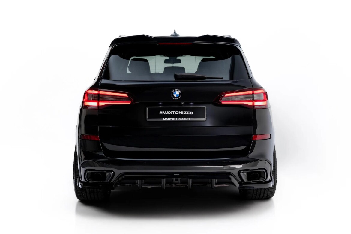 Heckspoiler Lippe 3D passend für BMW X5 M-Paket G05 / G05 Facelift schwarz Hochglanz