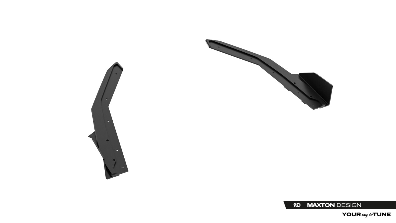 Diffusor Flaps passend für Lexus IS 500 Mk3 Facelift 2 schwarz Hochglanz