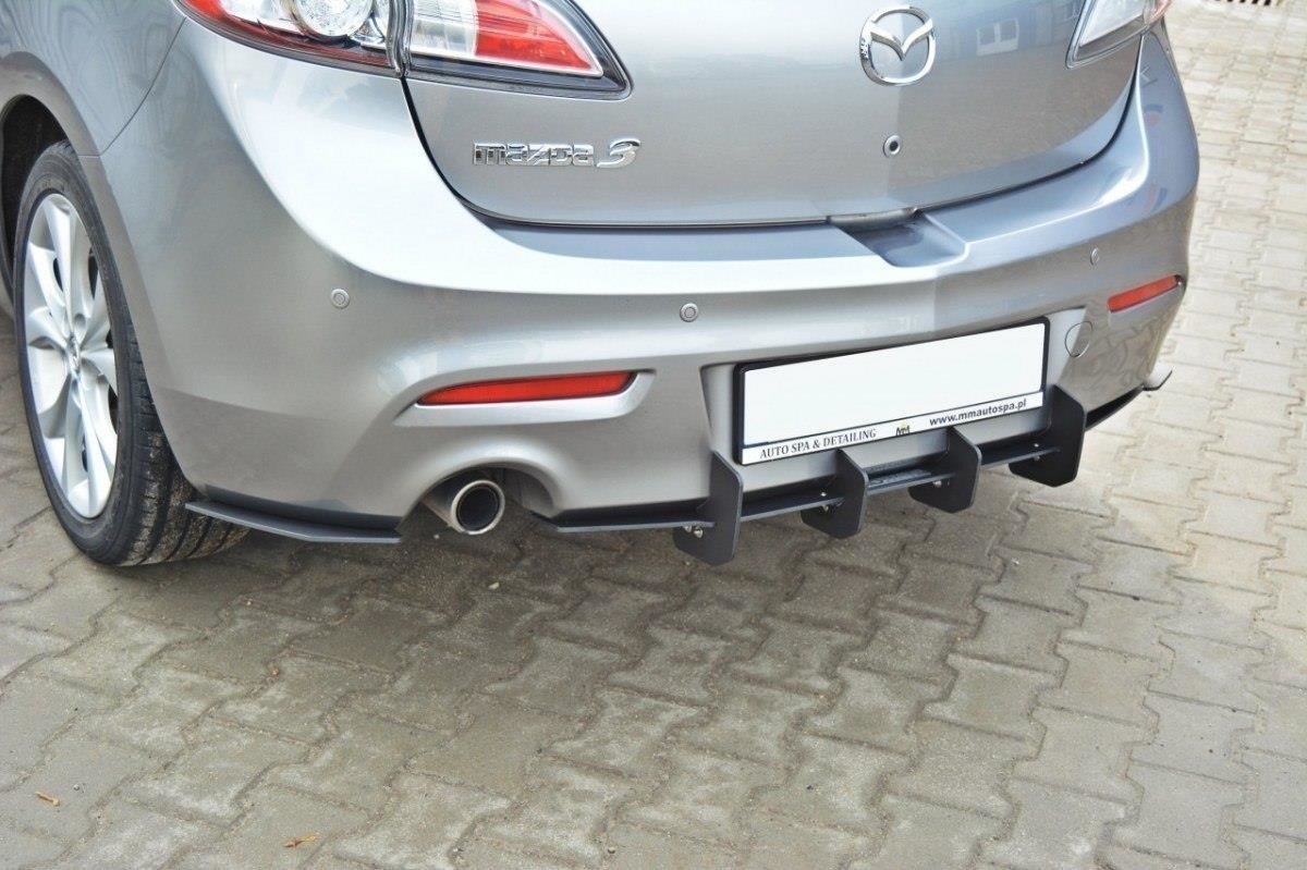 Diffusor für MAZDA 3 MK2 SPORT vor Facelift Diffusor Heck Ansatz für Heckschürze für & Heck Ansatz Flaps