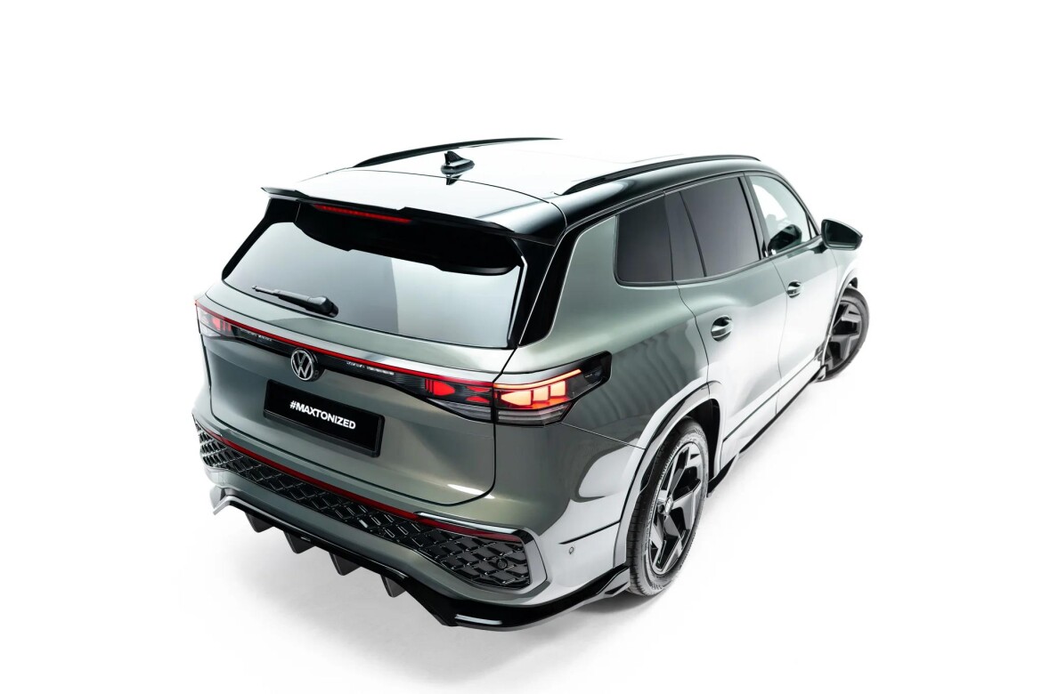 Heckspoiler Lippe passend für VW Tayron R-Line Mk1 schwarz Hochglanz
