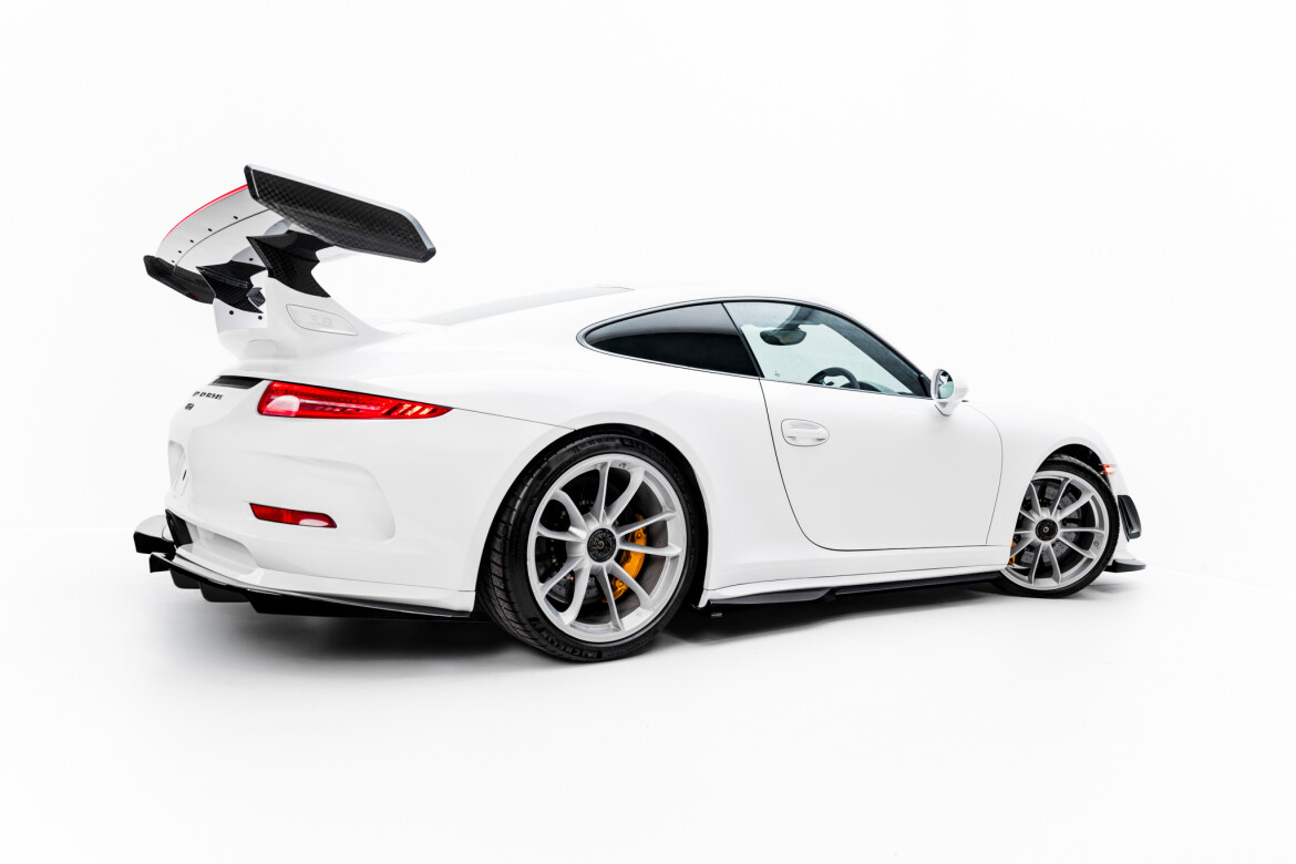 Seitenschweller Ansatz (Paar) passend für Porsche 911 GT3 991 schwarz Hochglanz